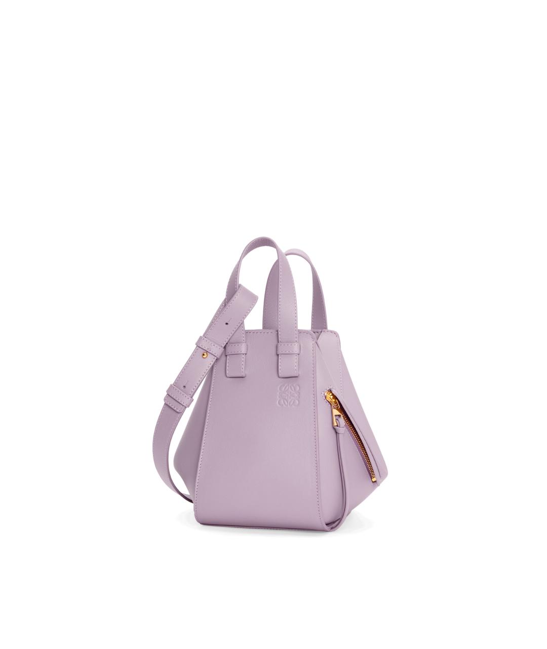 LOEWE Фиолетовая кожаная сумка с короткими ручками, фото 1