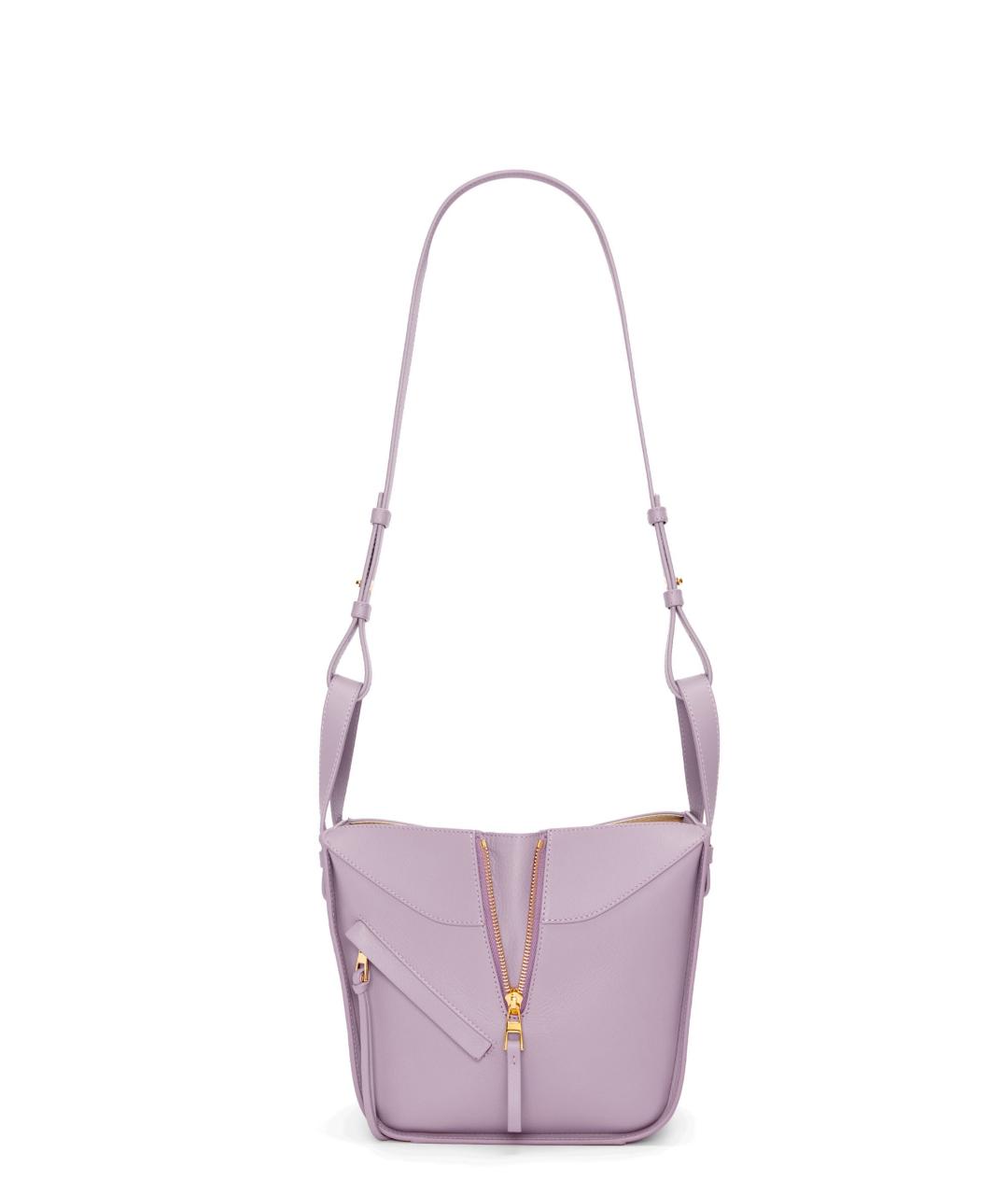 LOEWE Фиолетовая кожаная сумка с короткими ручками, фото 5