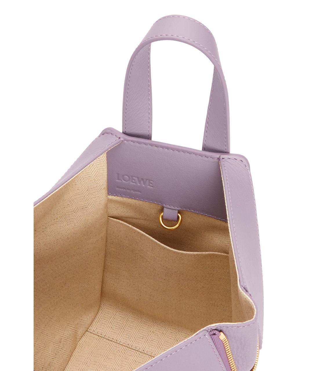 LOEWE Фиолетовая кожаная сумка с короткими ручками, фото 6