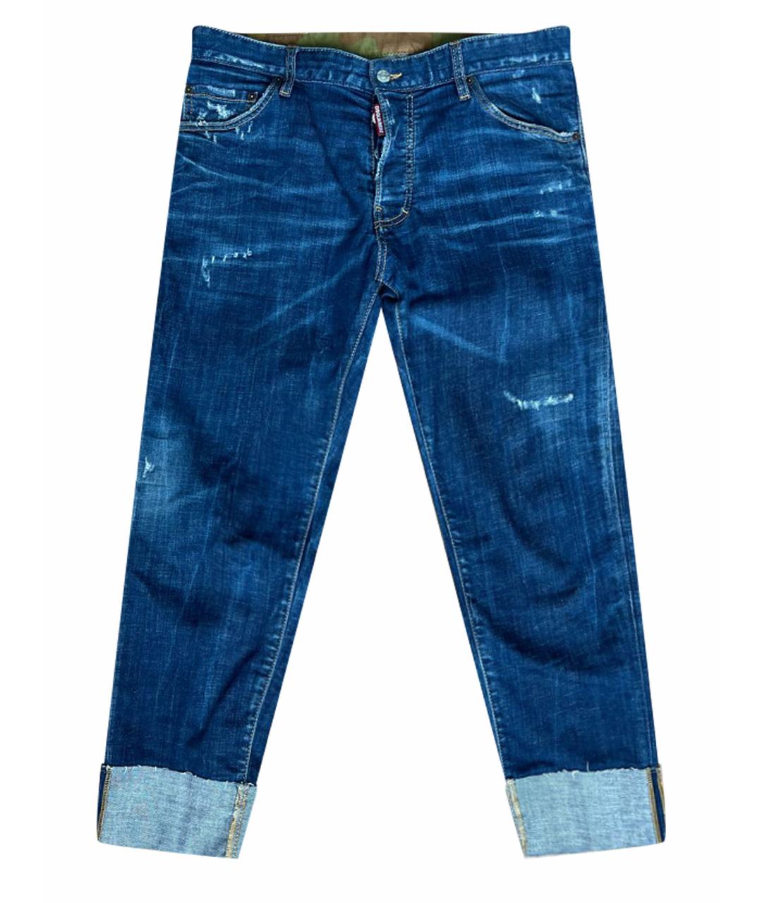 DSQUARED2 Синие хлопковые джинсы, фото 1