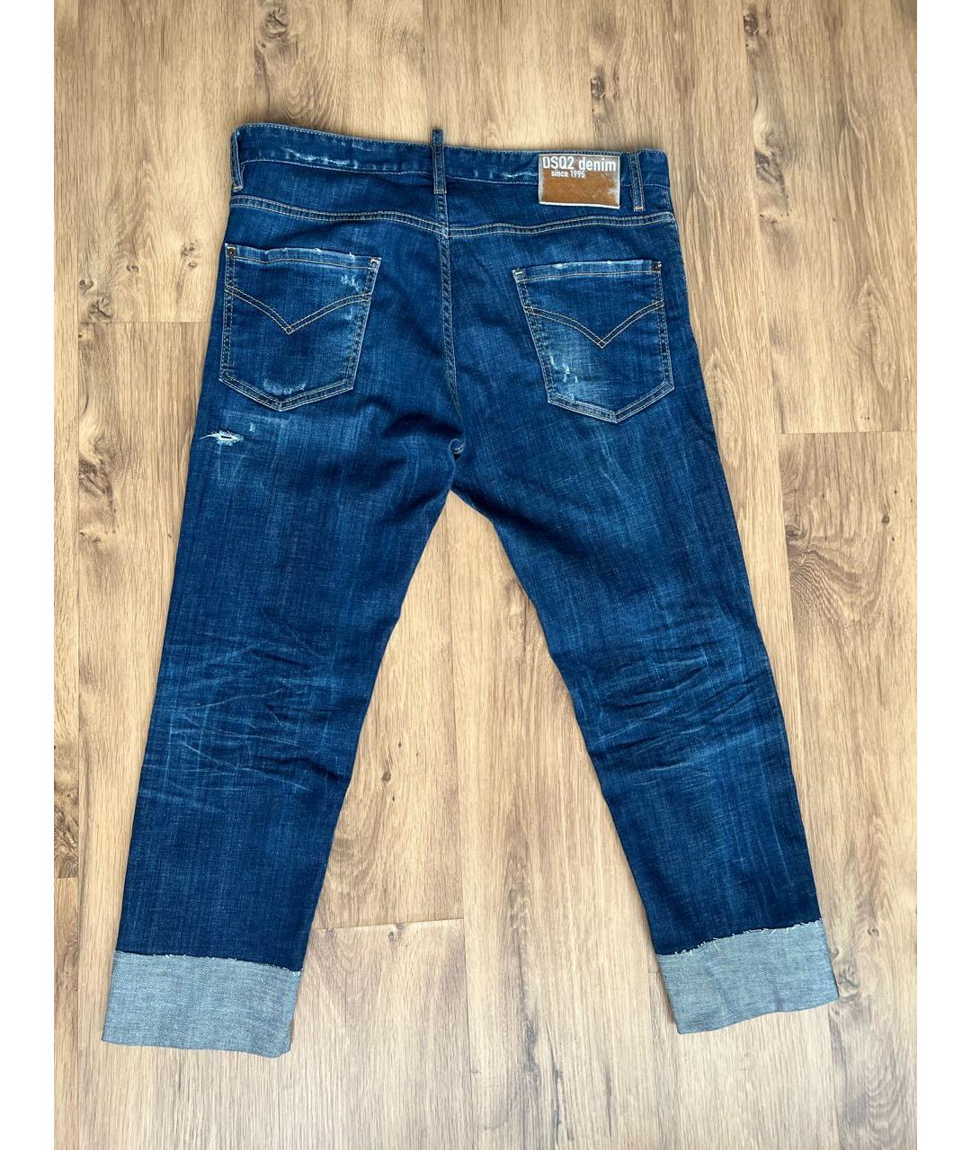 DSQUARED2 Синие хлопковые джинсы, фото 2