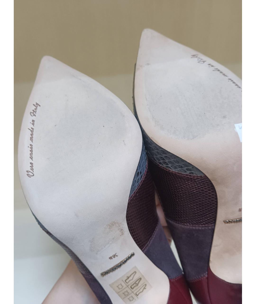 DOLCE&GABBANA Мульти туфли из экзотической кожи, фото 6