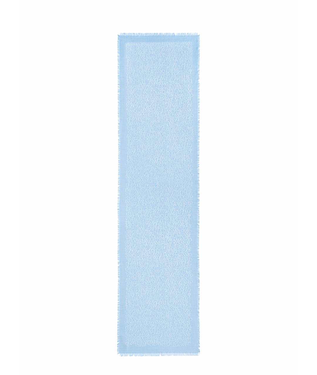 LOEWE Голубой шарф, фото 1