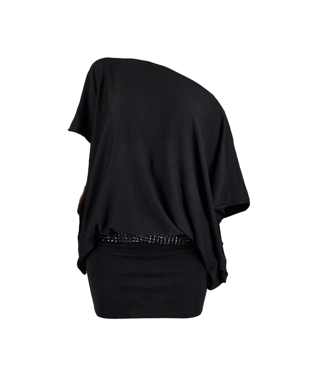 BALMAIN Черное шерстяное коктейльное платье, фото 1