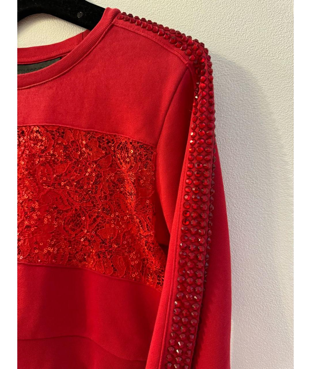 PHILIPP PLEIN Красный хлопковый джемпер / свитер, фото 7