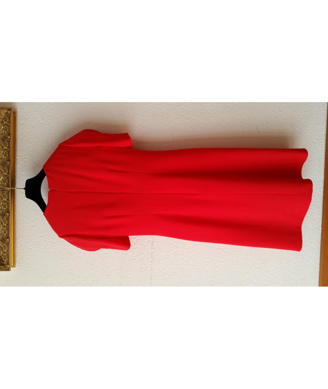 GIVENCHY Красное шерстяное коктейльное платье, фото 2