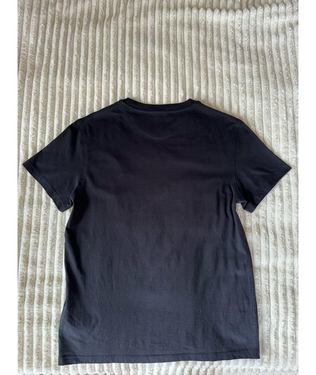 VALENTINO Черная хлопковая футболка, фото 2