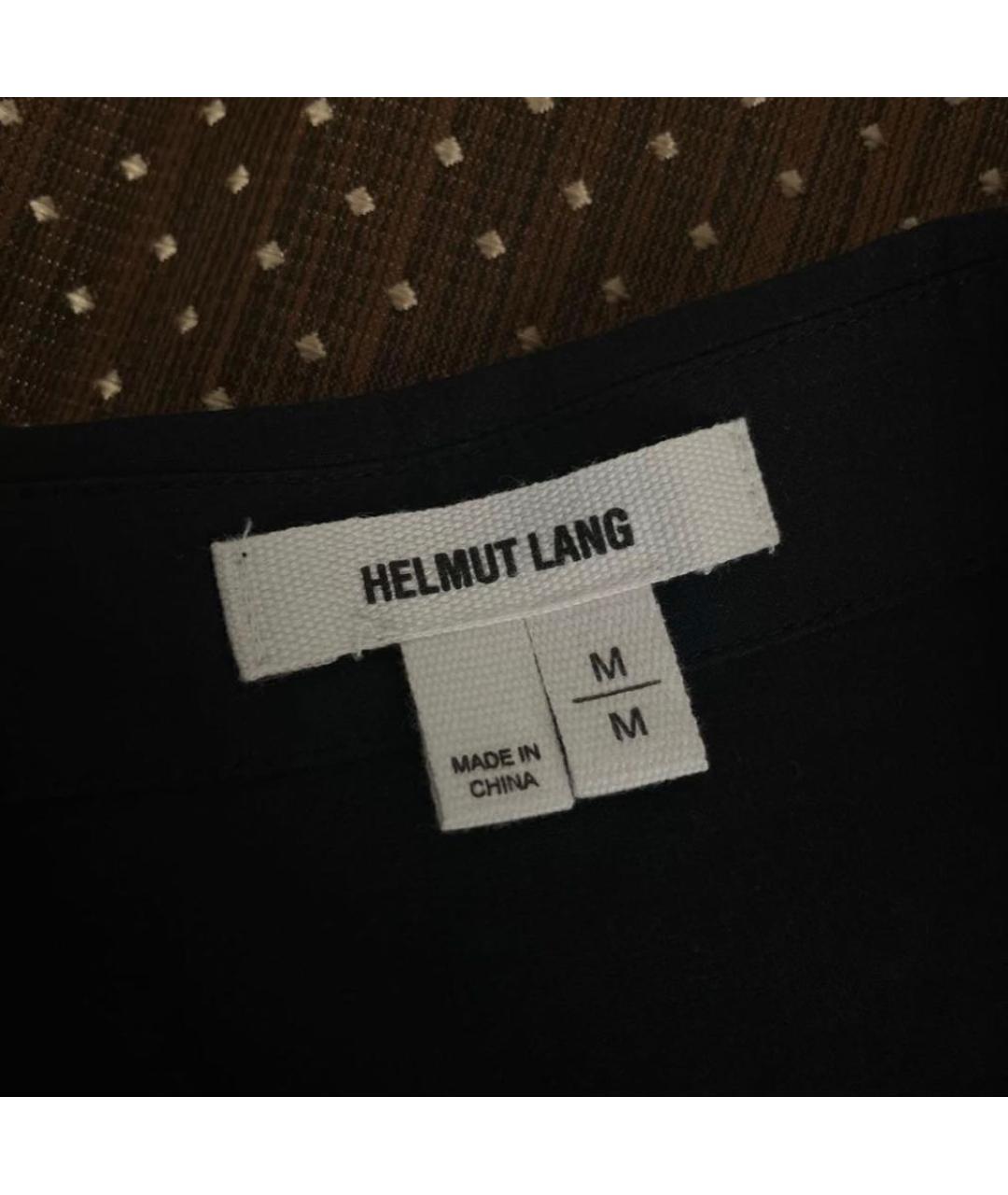 HELMUT LANG Черная хлопковая блузы, фото 4