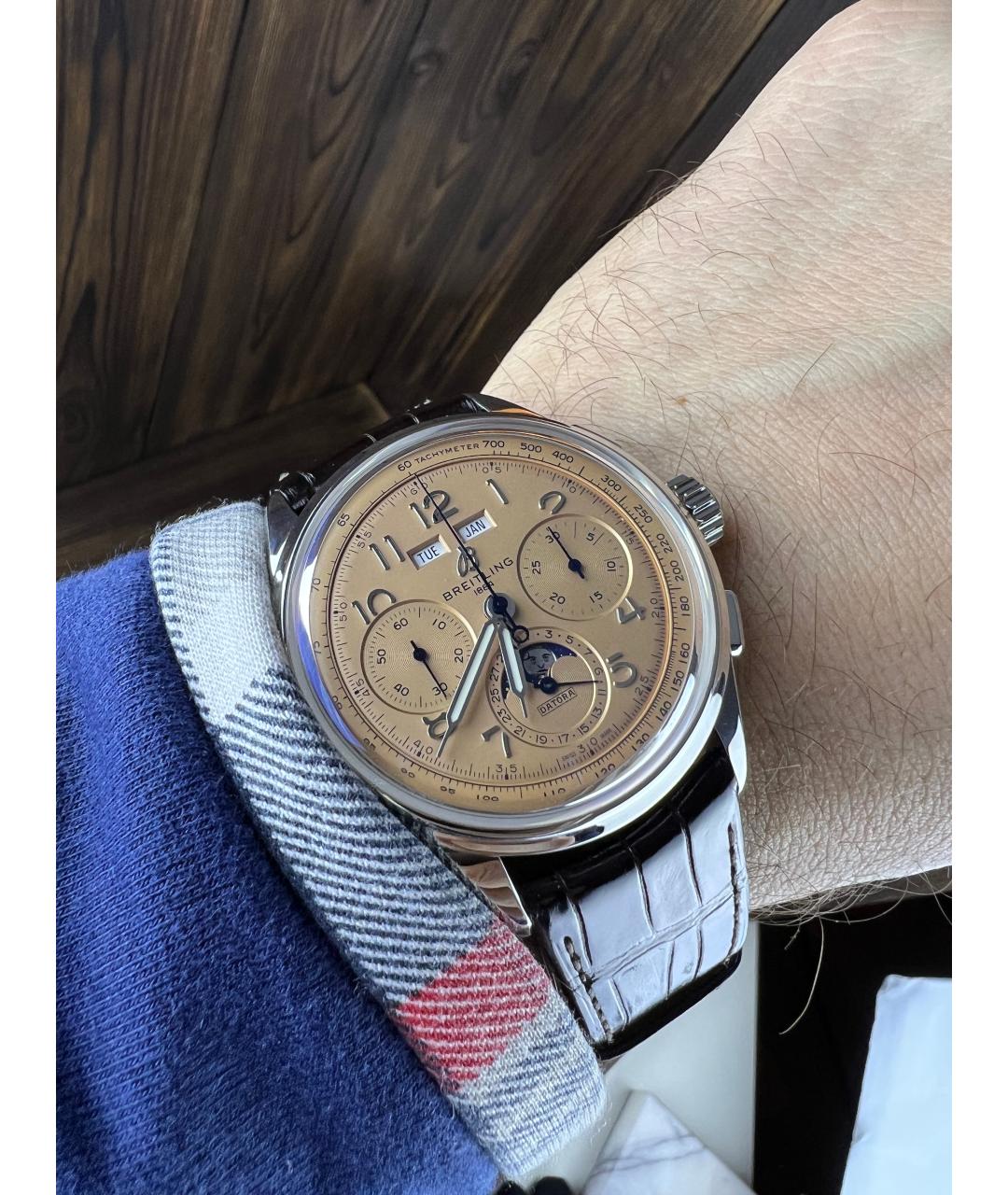 BREITLING Серебряные стальные часы, фото 6
