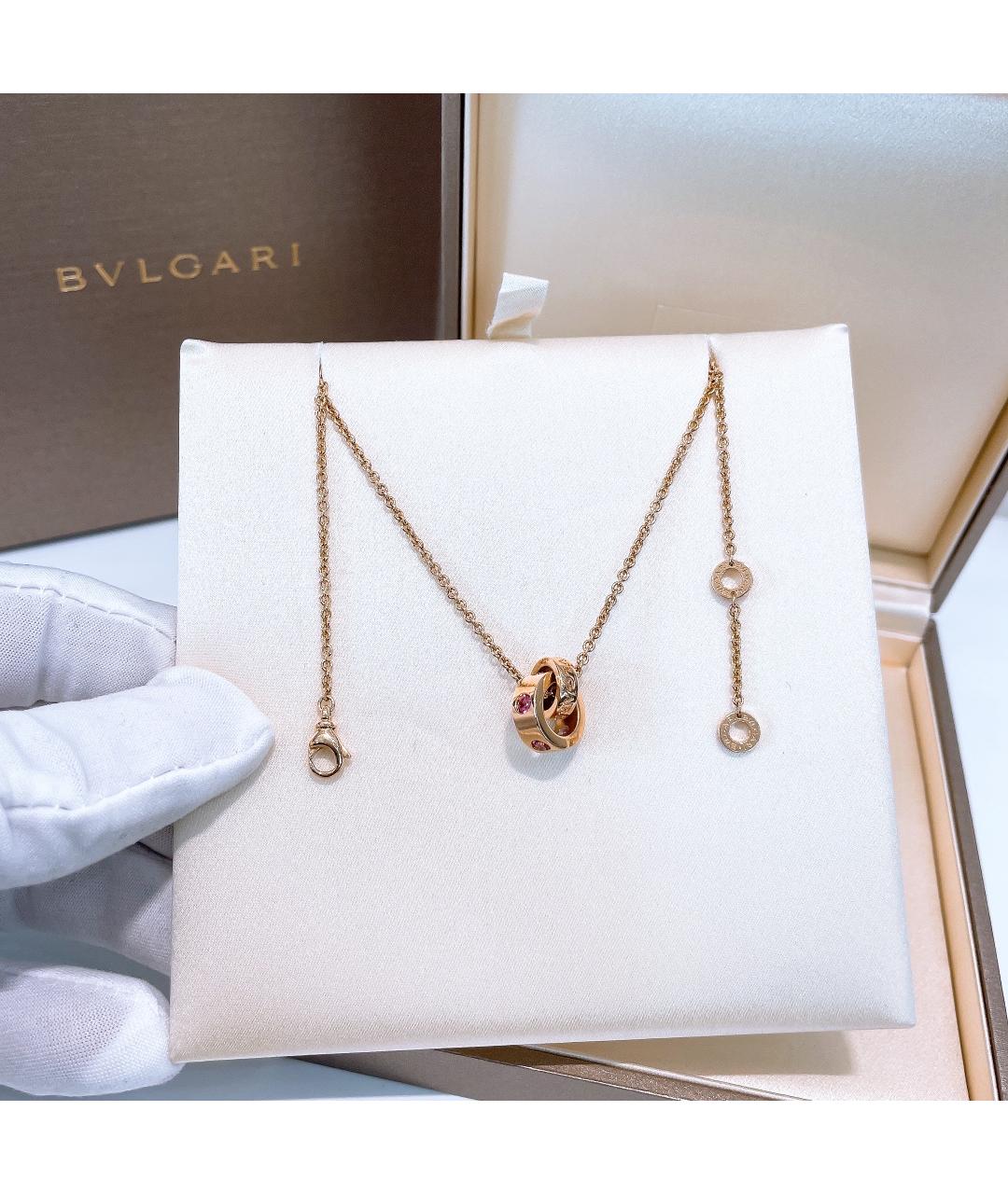 BVLGARI Золотое колье из розового золота, фото 3