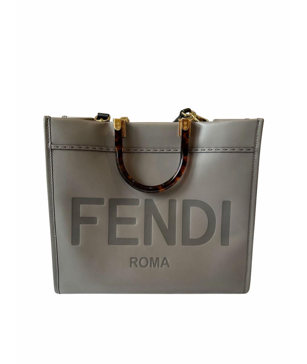 FENDI Кожаная сумка тоут, фото 1