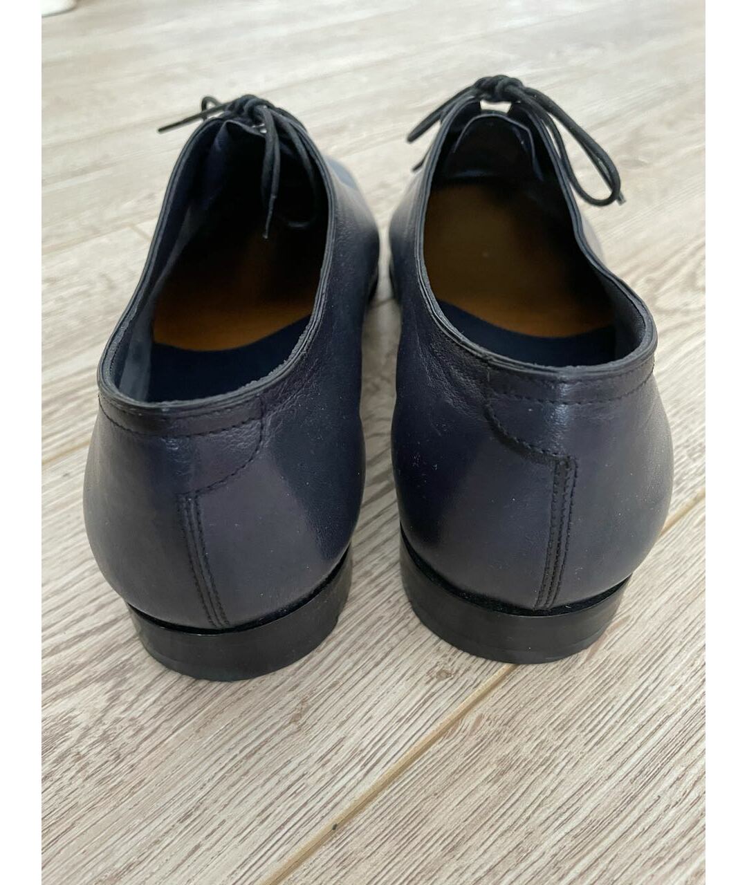 BERLUTI Синие кожаные туфли, фото 4