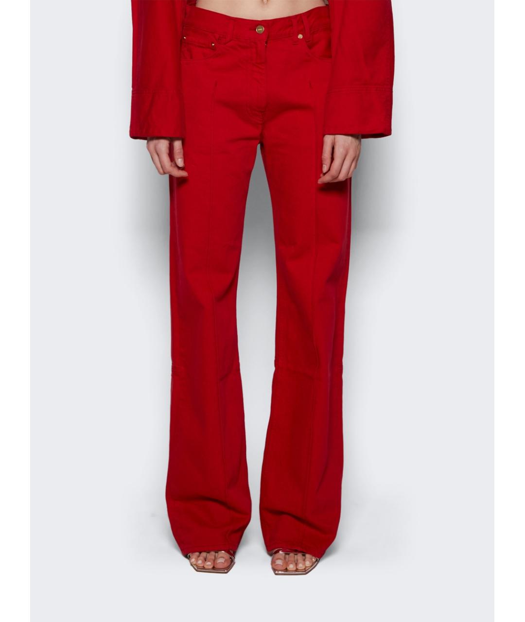 JACQUEMUS Красный хлопковый костюм с брюками, фото 7
