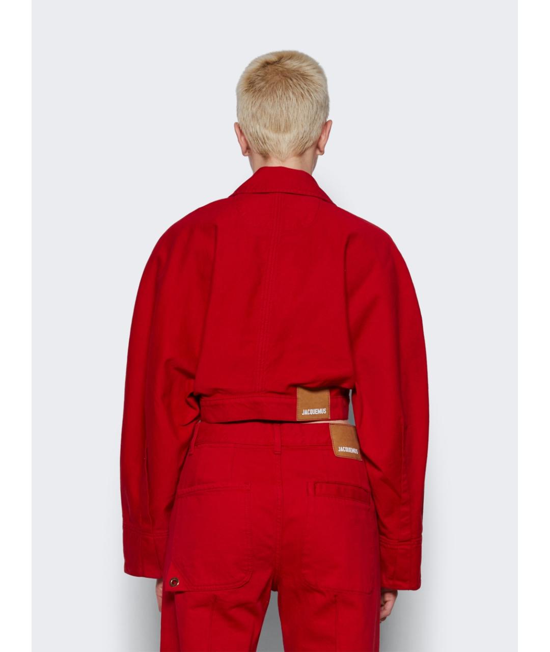 JACQUEMUS Красный хлопковый костюм с брюками, фото 6