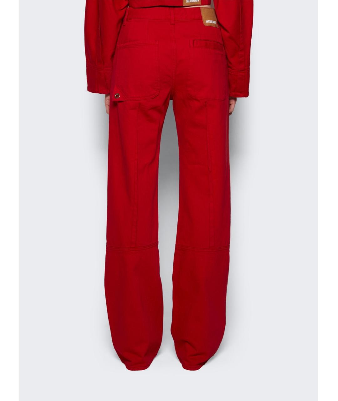 JACQUEMUS Красный хлопковый костюм с брюками, фото 8