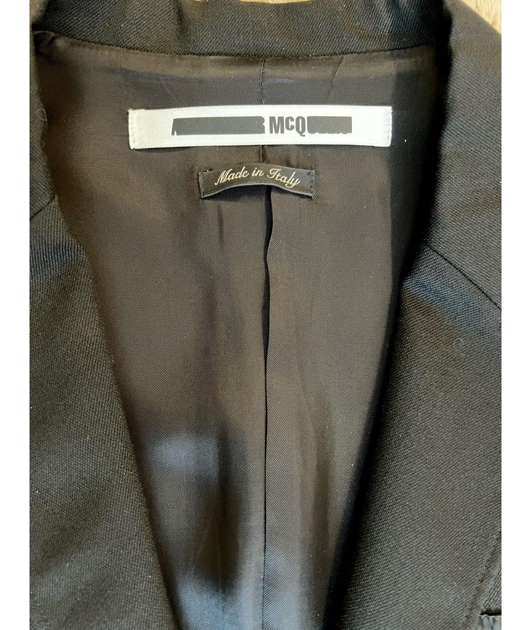 MCQ ALEXANDER MCQUEEN Черный полиэстеровый пиджак, фото 2