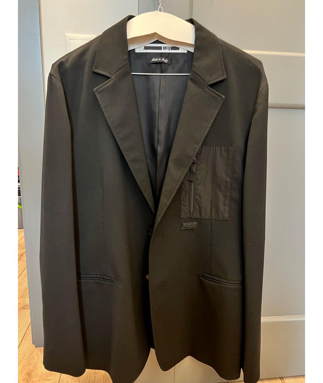 MCQ ALEXANDER MCQUEEN Черный полиэстеровый пиджак, фото 5
