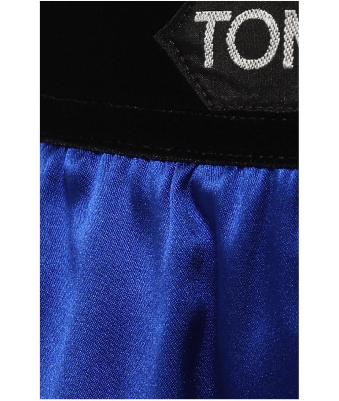 TOM FORD Синие шелковые прямые брюки, фото 4