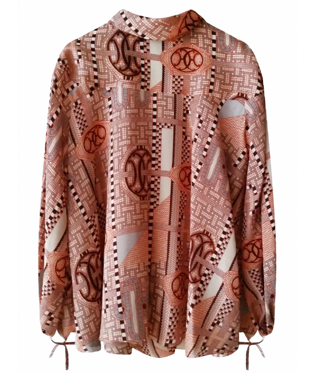 HERMES PRE-OWNED Коралловая шелковая блузы, фото 1