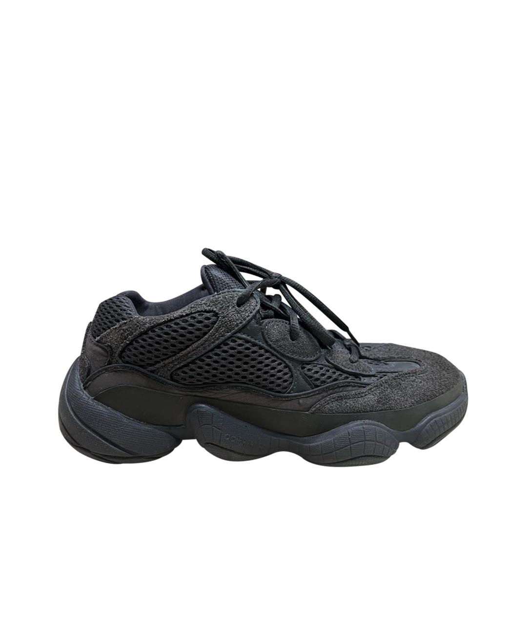ADIDAS YEEZY Черные замшевые кроссовки, фото 1