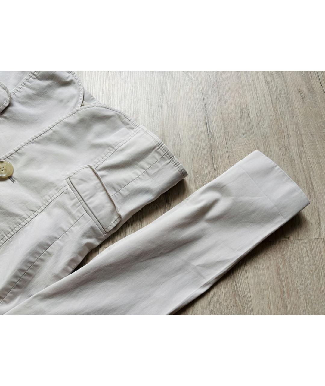 HUGO BOSS Белый хлопковый жакет/пиджак, фото 6