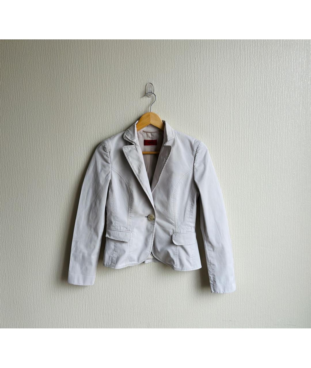 HUGO BOSS Белый хлопковый жакет/пиджак, фото 9