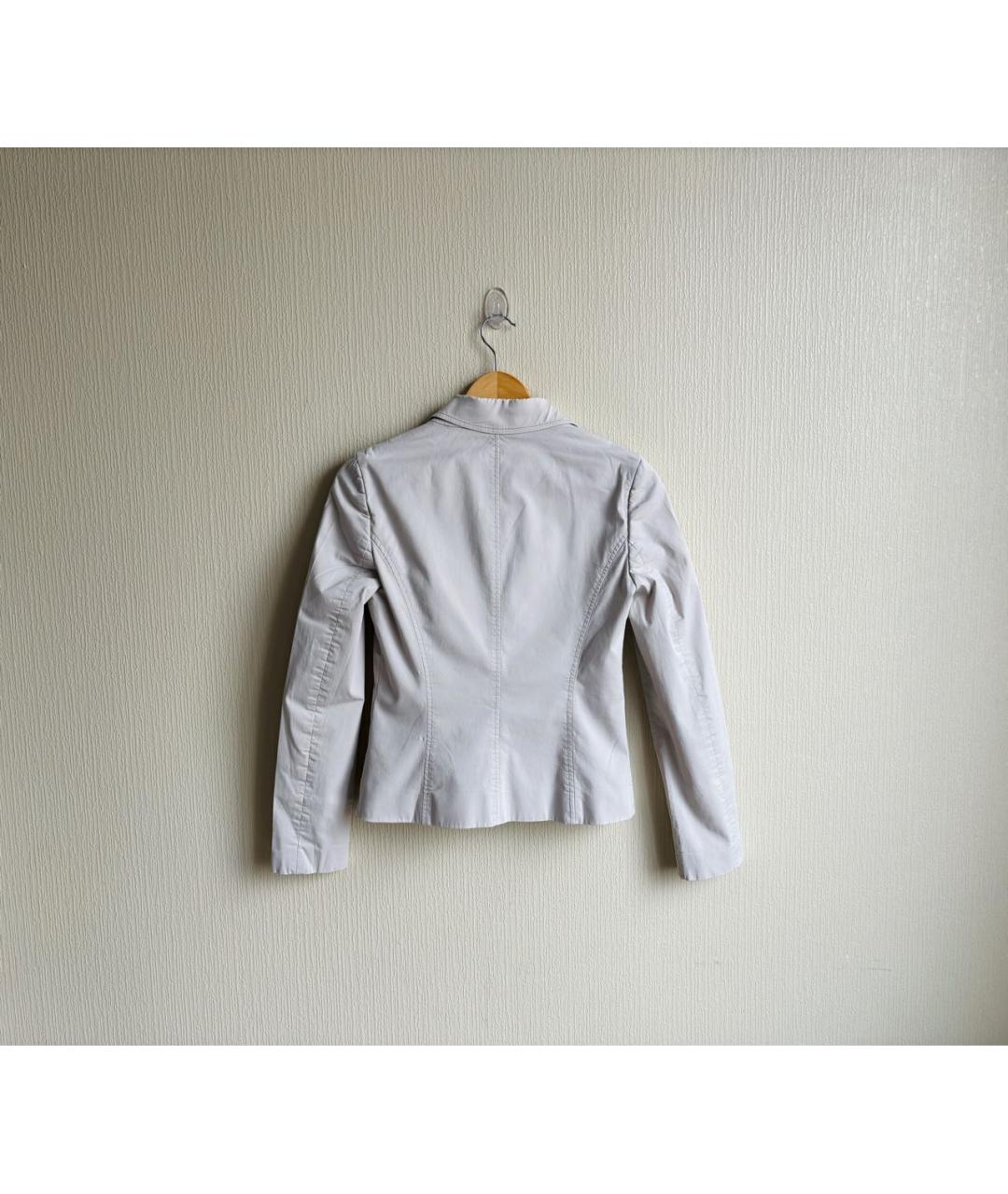 HUGO BOSS Белый хлопковый жакет/пиджак, фото 2