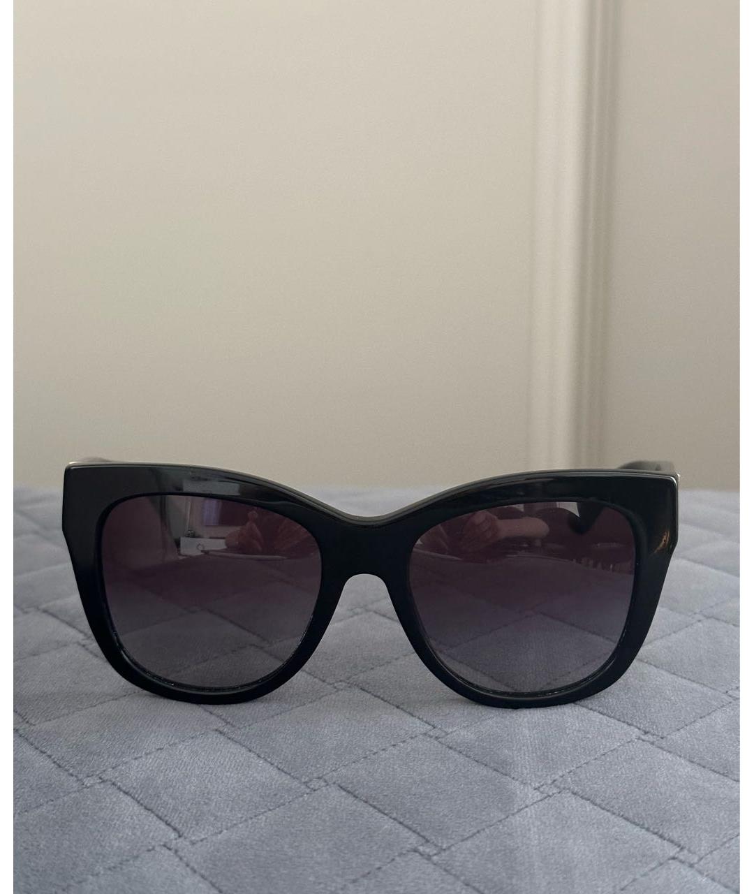 DOLCE&GABBANA Черные пластиковые солнцезащитные очки, фото 5