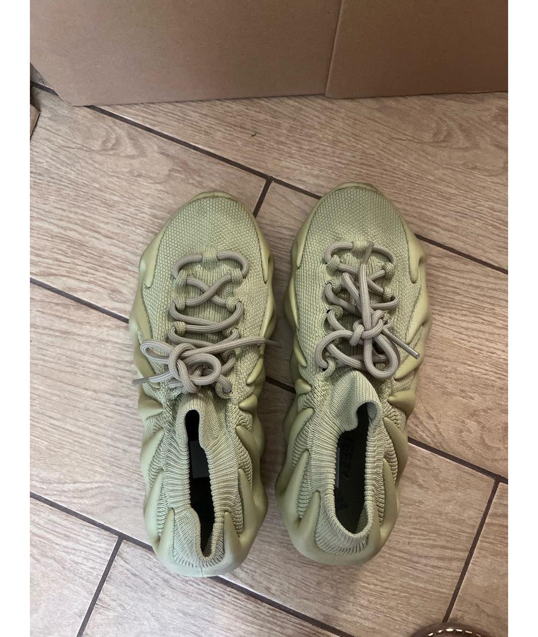 ADIDAS YEEZY Зеленые кроссовки, фото 4