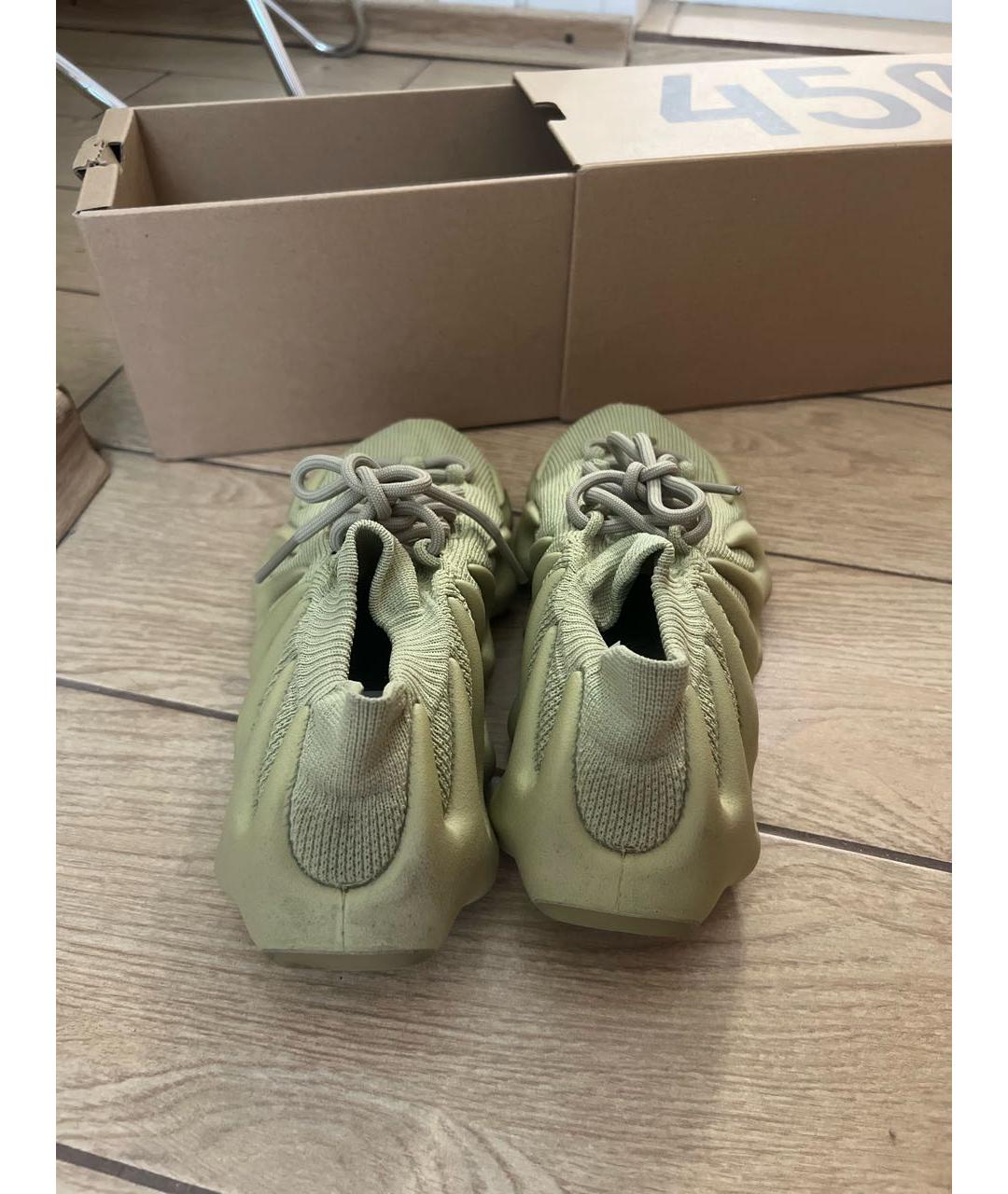 ADIDAS YEEZY Зеленые кроссовки, фото 5