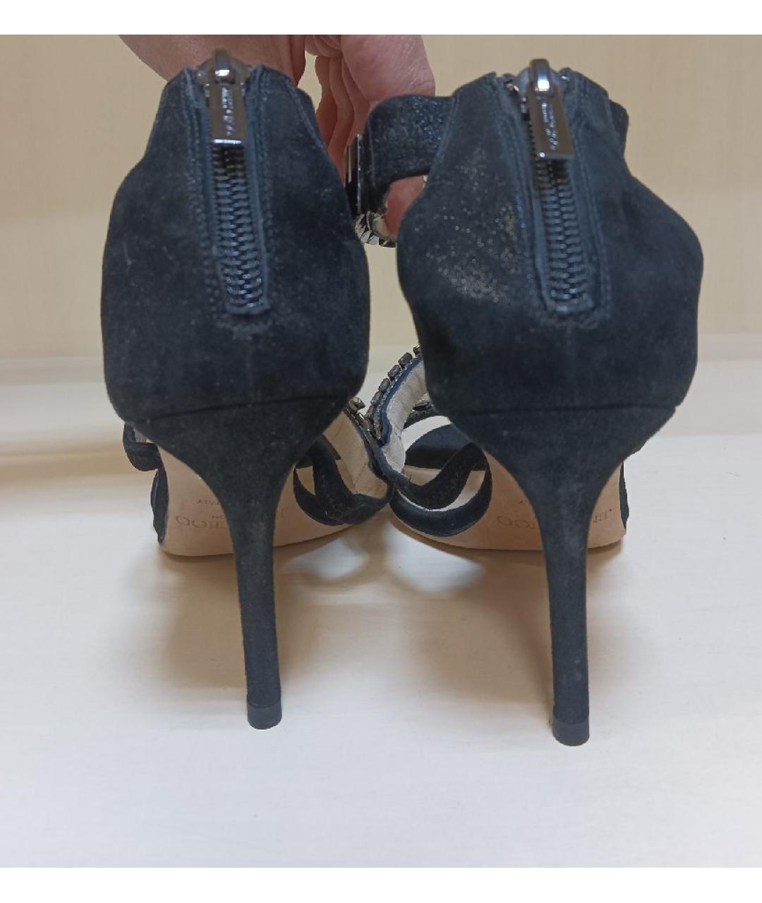 JIMMY CHOO Черные босоножки, фото 4