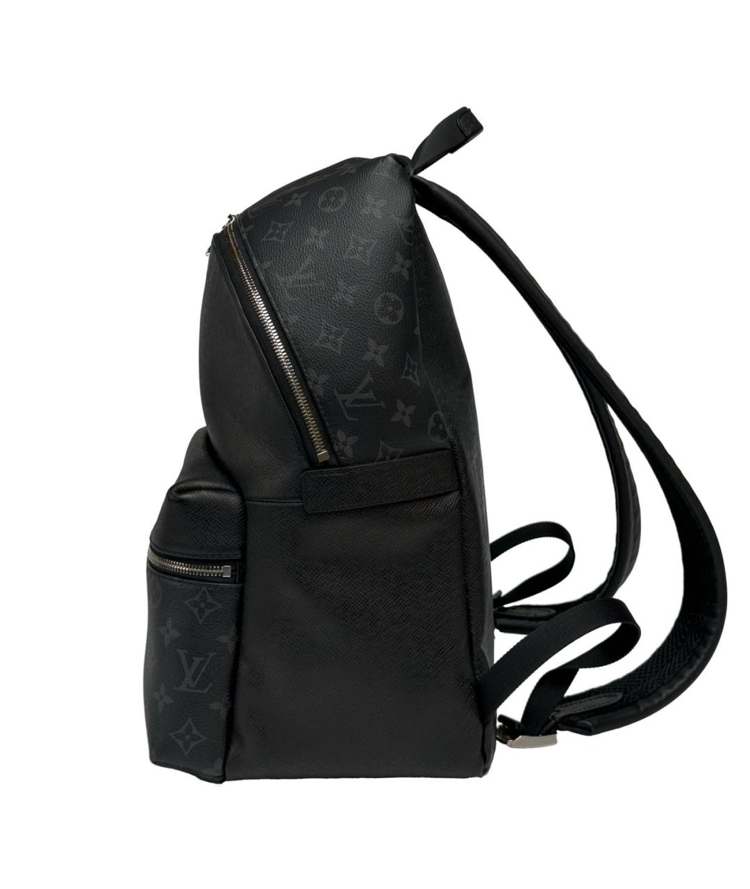 LOUIS VUITTON Черный кожаный рюкзак, фото 4