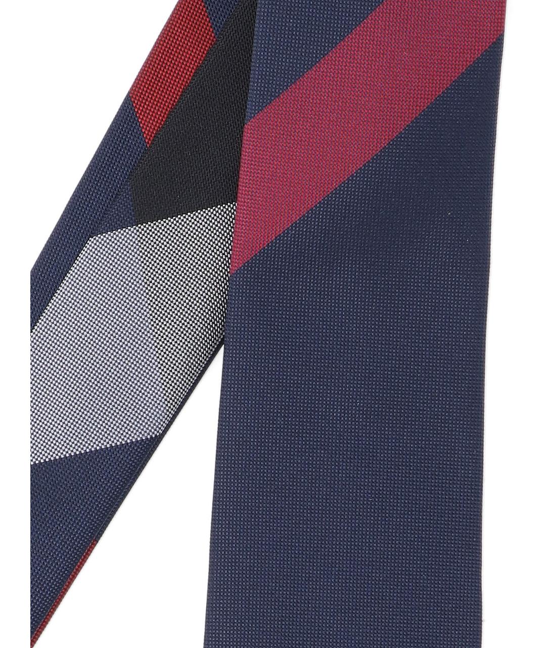 BURBERRY Синий шелковый галстук, фото 2
