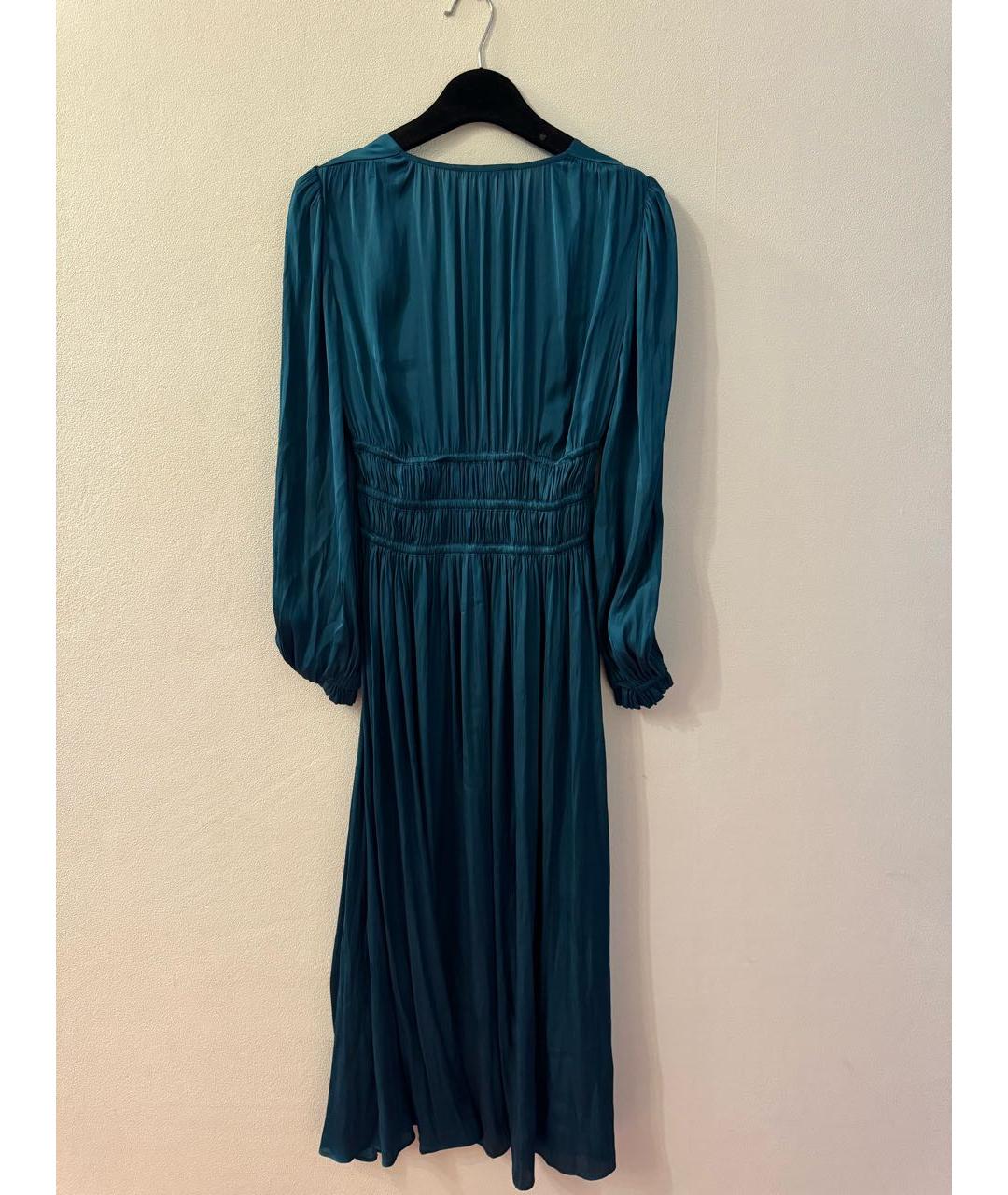 MAJE Темно-синее полиэстеровое коктейльное платье, фото 3