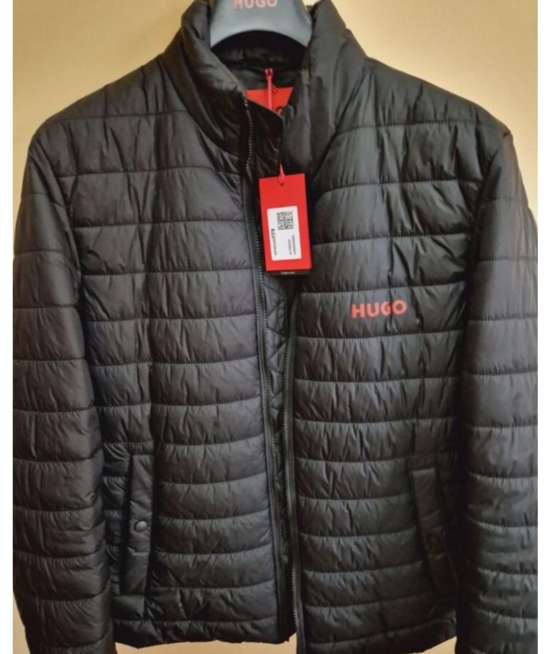 HUGO BOSS Черная синтетическая куртка, фото 5