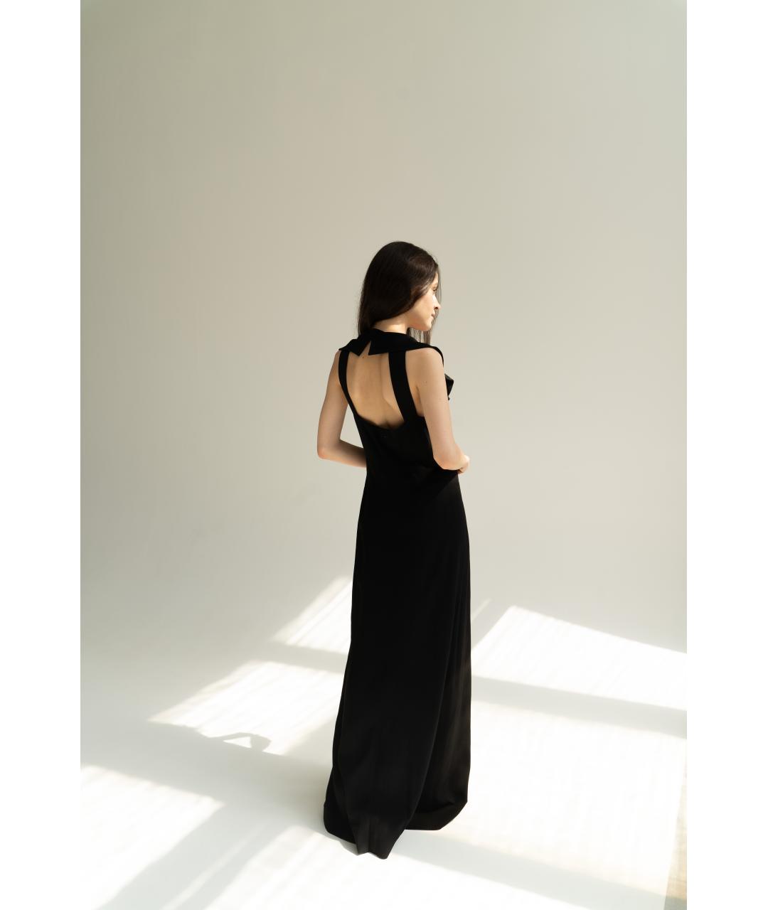 CHANEL PRE-OWNED Черное шерстяное вечернее платье, фото 7