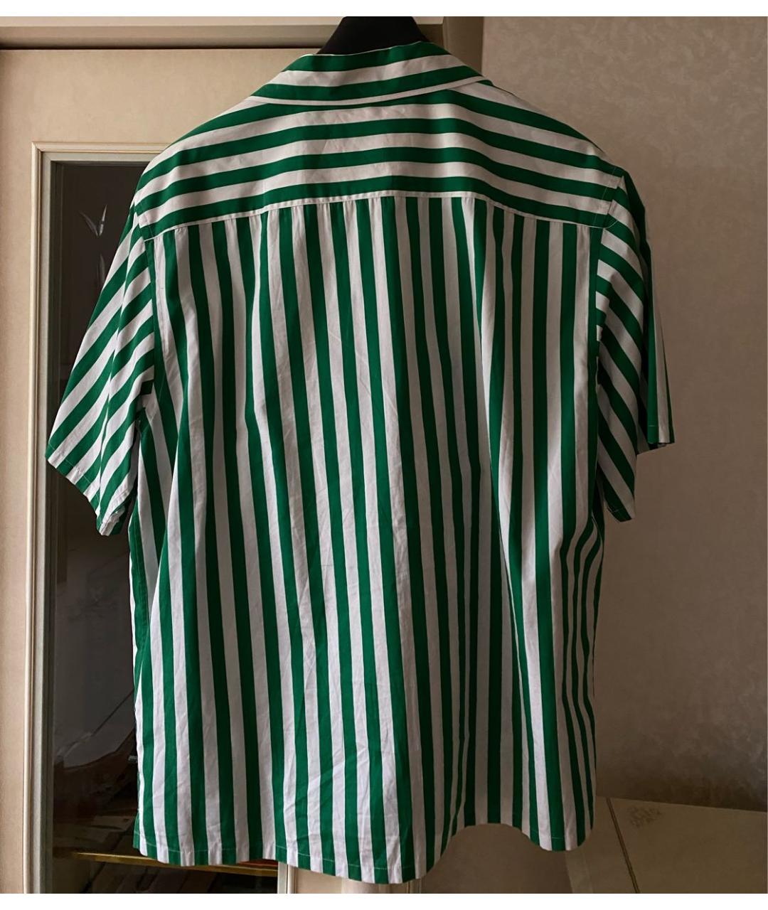 PRADA Зеленая хлопковая кэжуал рубашка, фото 2