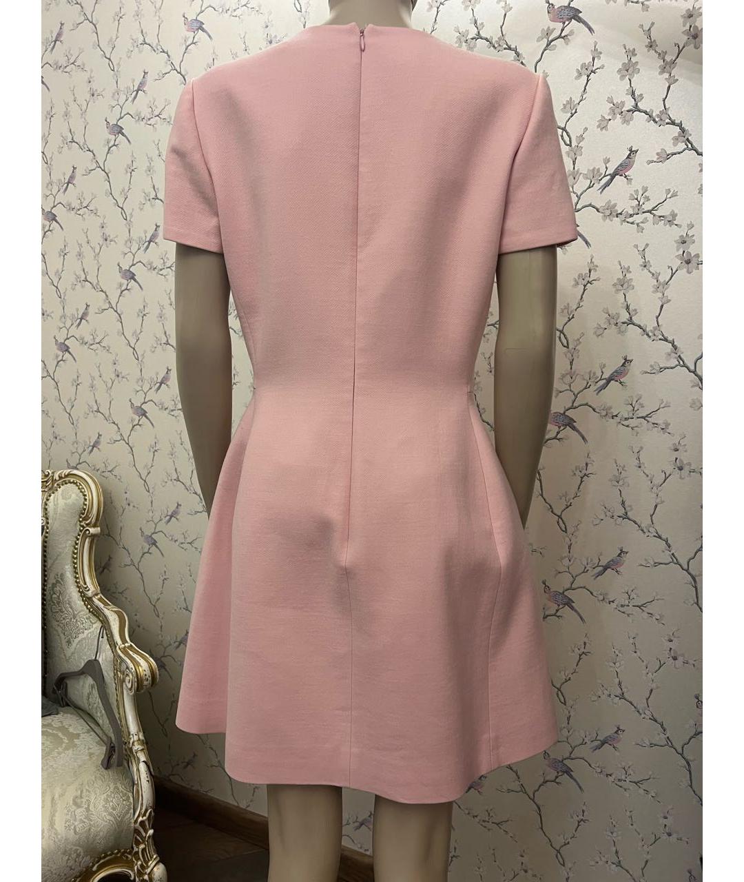 CHRISTIAN DIOR PRE-OWNED Розовое шерстяное коктейльное платье, фото 2