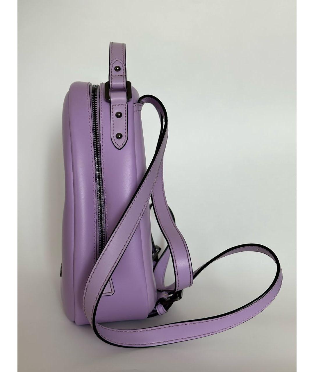 ARMANI JEANS Фиолетовый рюкзак из искусственной кожи, фото 2