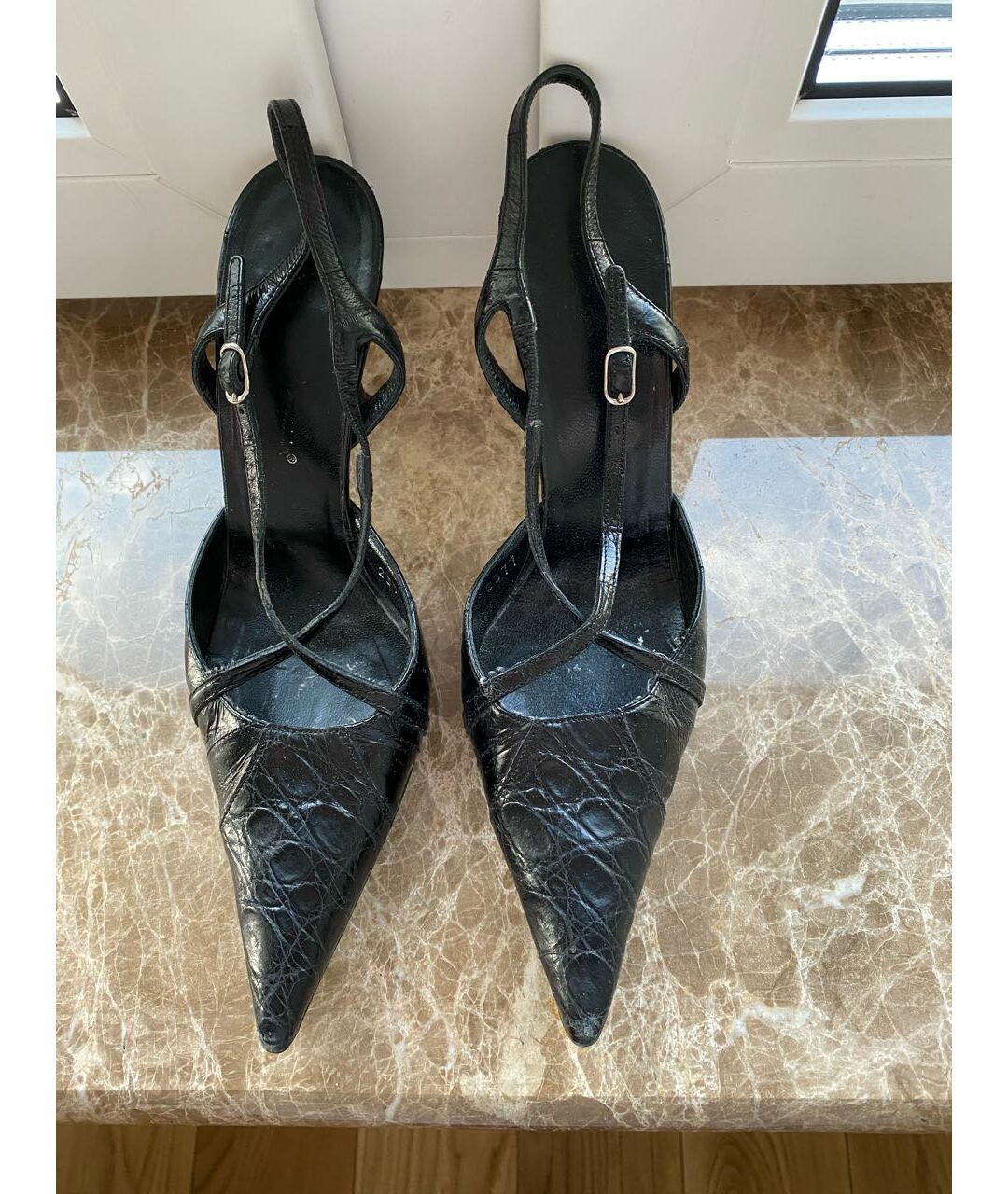 DOLCE&GABBANA Черные туфли из экзотической кожи, фото 3