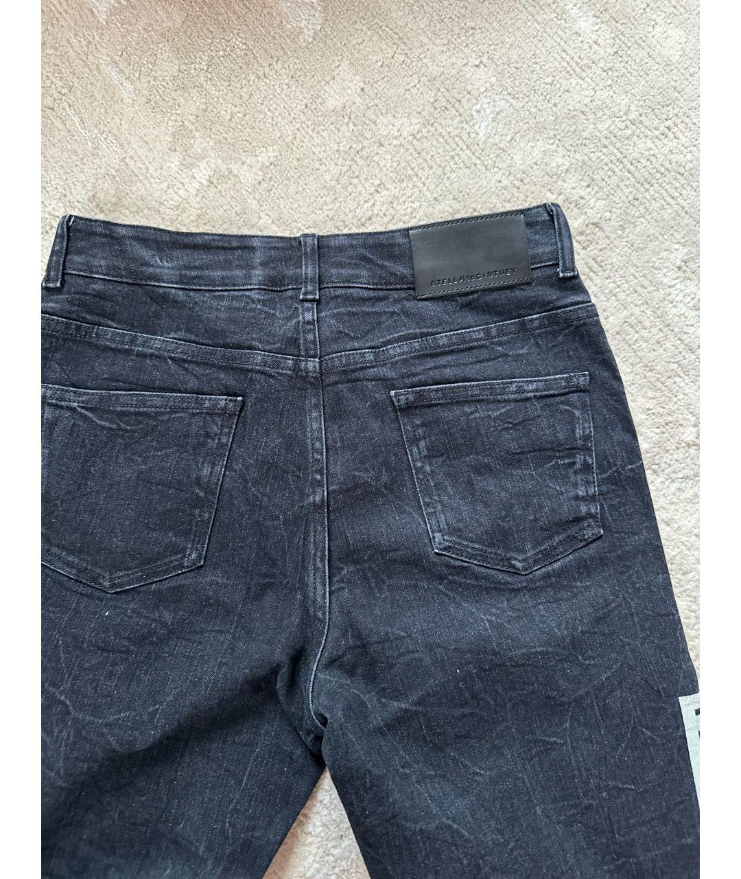 STELLA MCCARTNEY Черные хлопковые джинсы слим, фото 5