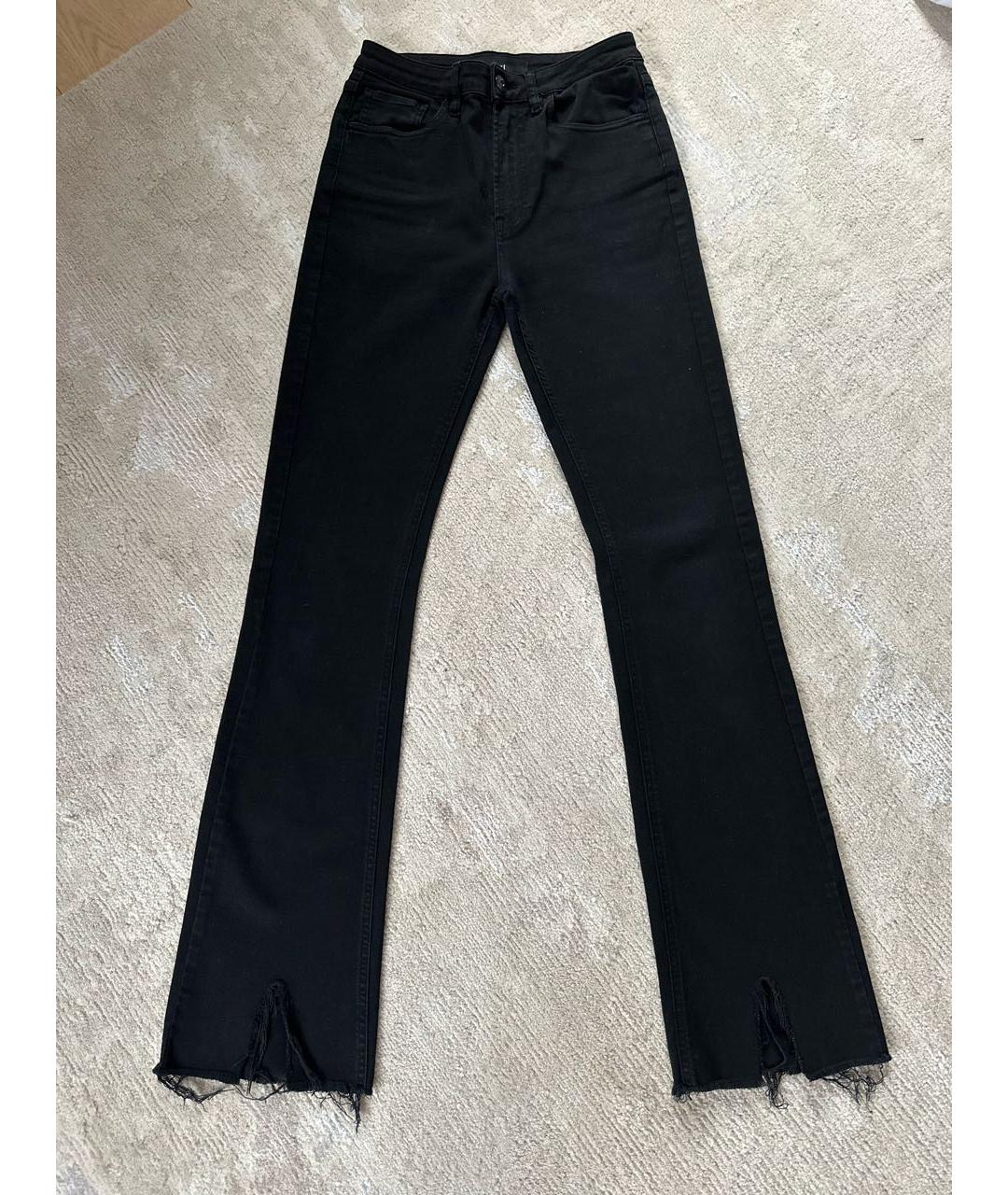 3X1 Черные хлопковые джинсы клеш, фото 5