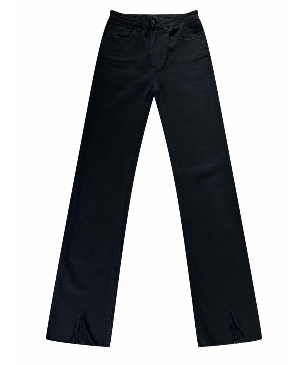 3X1 Черные хлопковые джинсы клеш, фото 1