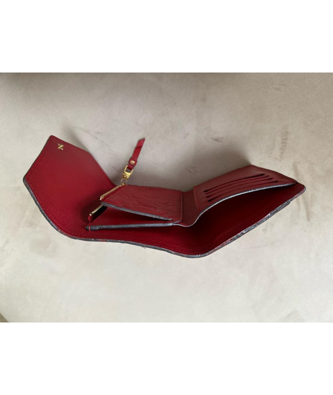 LOUIS VUITTON PRE-OWNED Красный кожаный кошелек, фото 5