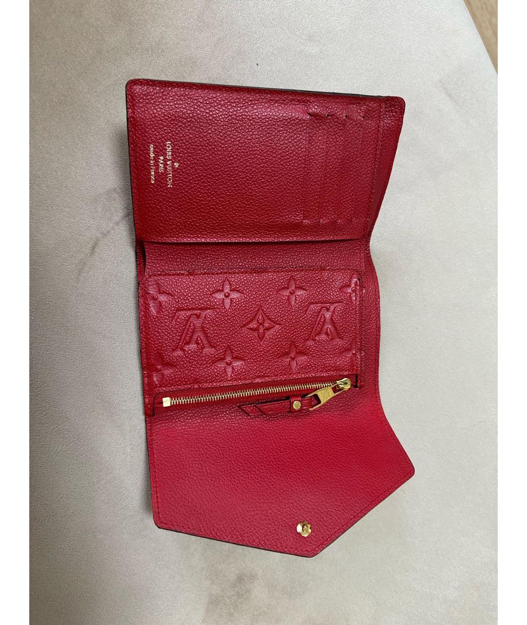 LOUIS VUITTON PRE-OWNED Красный кожаный кошелек, фото 3