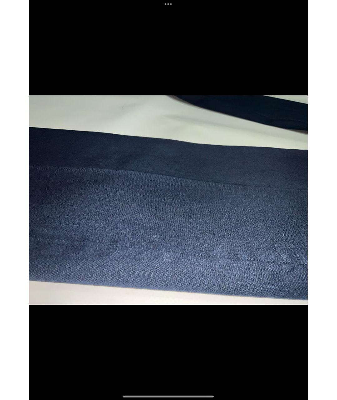 KITON Синие хлопко-эластановые прямые джинсы, фото 2