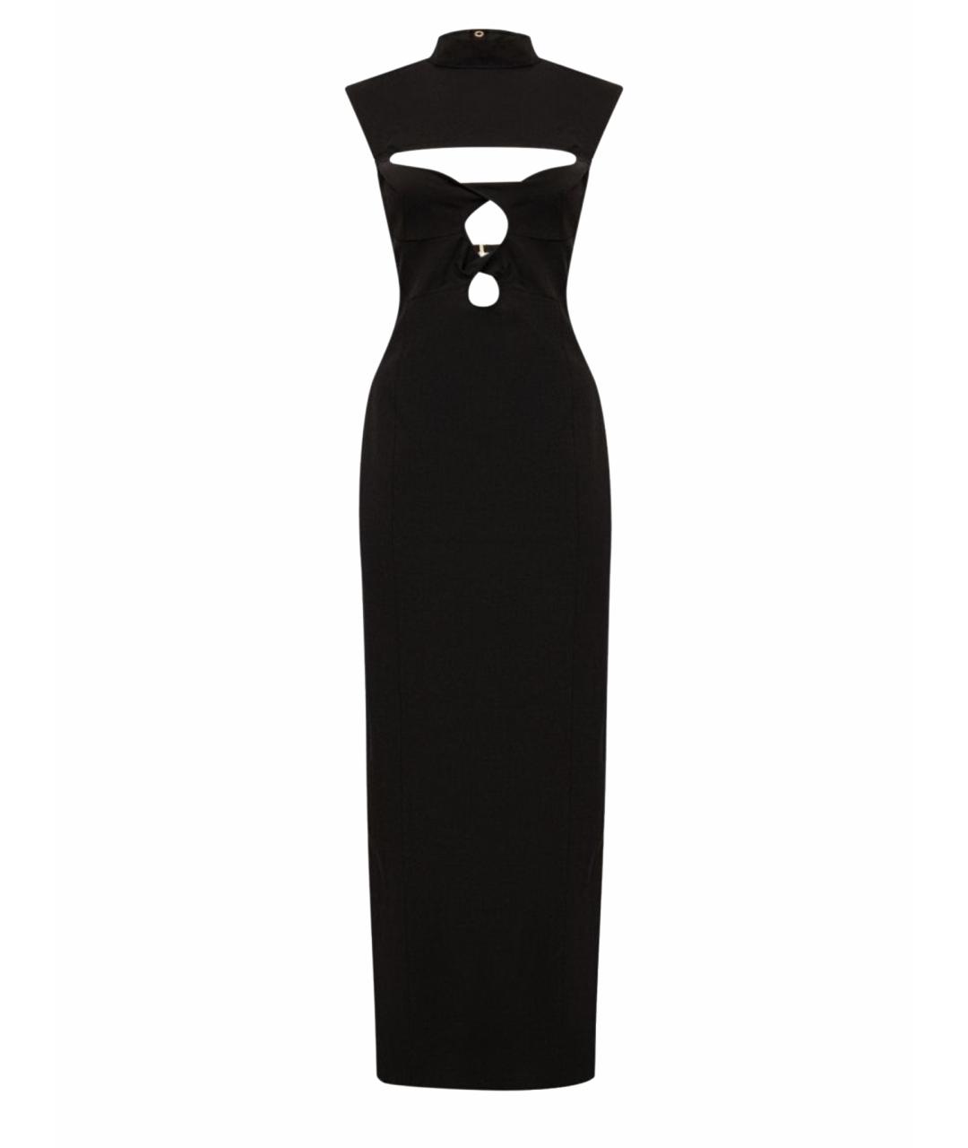 JACQUEMUS Черное шерстяное вечернее платье, фото 1