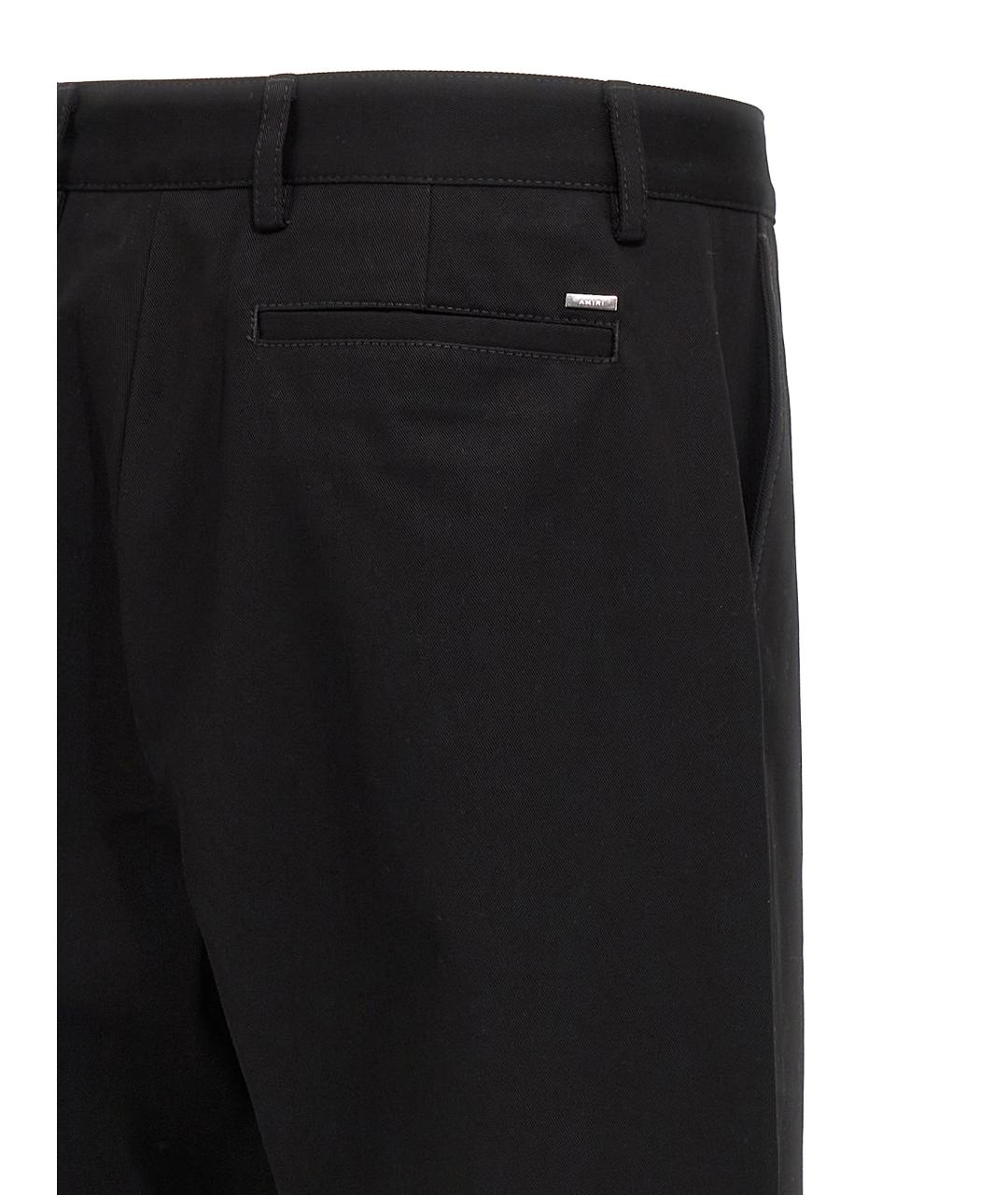 AMIRI Черные хлопковые повседневные брюки, фото 4