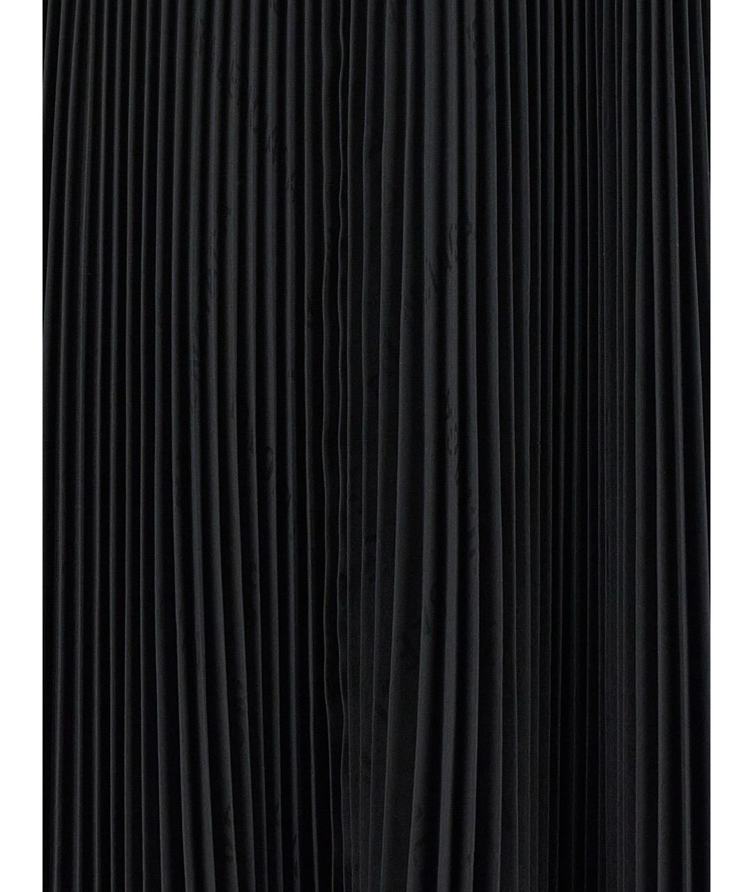 BALENCIAGA Черная полиэстеровая юбка макси, фото 4