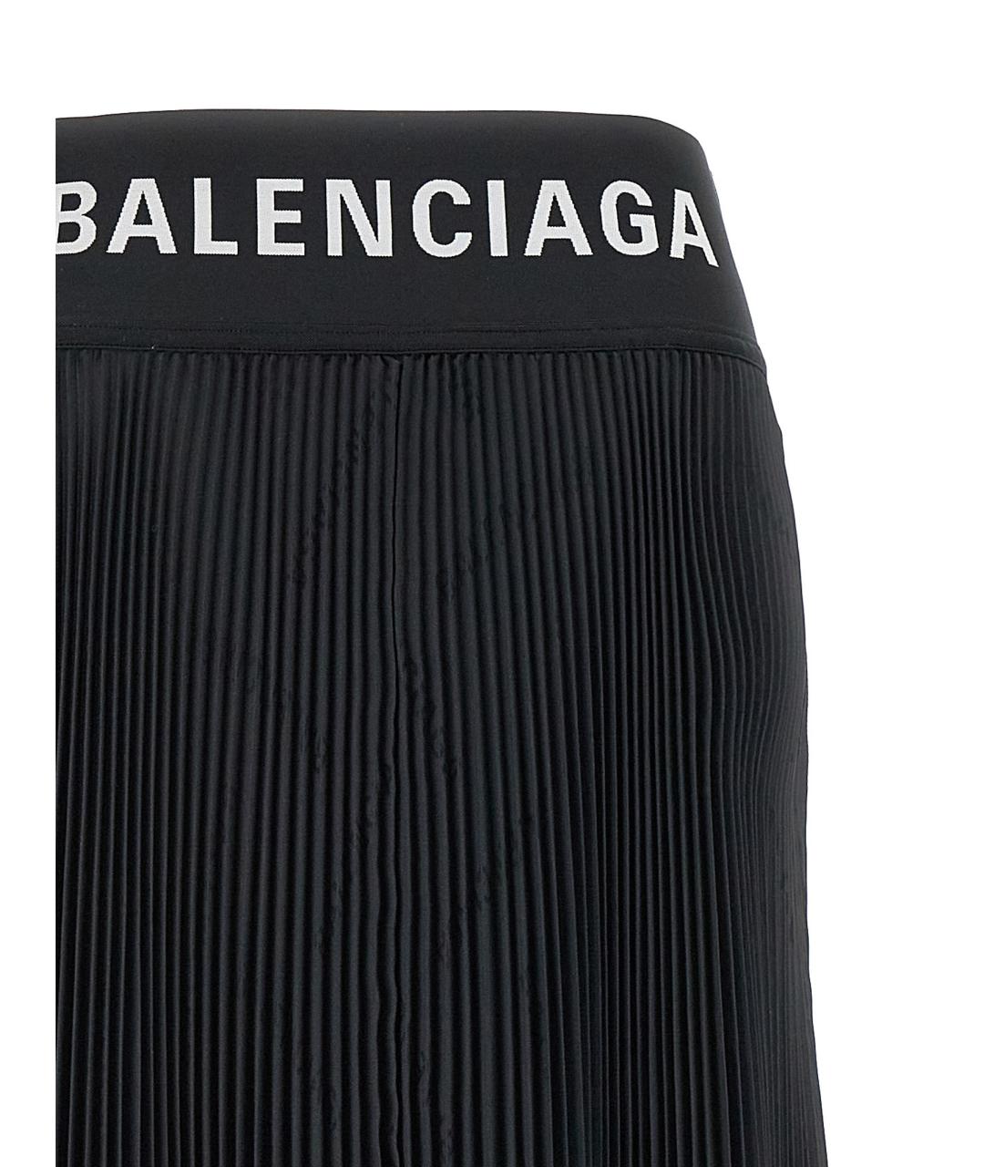 BALENCIAGA Черная полиэстеровая юбка макси, фото 3